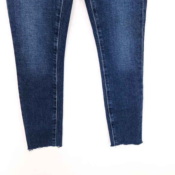 Agolde Mid Rise Skinny Leg Jeans Size 23 Dark Wash Blue Denim Stretch - Picture 3 of 13